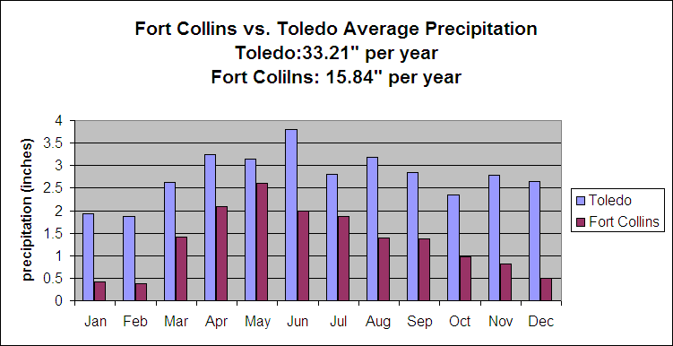 Average Precipitation Graph